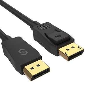 Syncwire 1,5m DisplayPort Kabel 4K + Gratis Kabel nach Wahl (Ladekabel, Druckerkabel etc.) bei Ebay