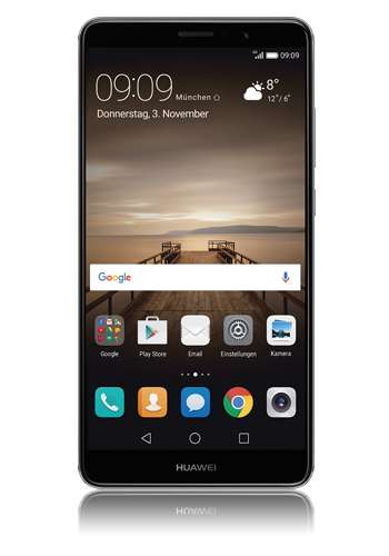 [Modeo] Huawei Mate 9 (14,9 cm (5,9 Zoll), 64GB, 12 Megapixel Kamera, Android 8.0) Grau