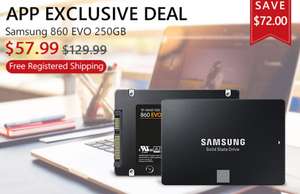 [Zapals.com] Samsung 860 EVO 250GB (APP EXCLUSIVE DEAL)