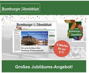 [Lokal HH] 6 Wochen Hamburger Abendblatt für 7,- € - Print frei Haus oder Digital