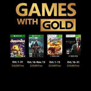 (Games with Gold Oktober) Overcooked (Xbox One), Victor Vran (Xbox One), Stuntman Ignition (Xbox One/Xbox 360), Hitman: Blood Money (Xbox One/Xbox 360)