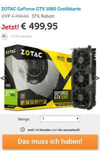 Zotac Gtx 1080 AMP Extreme Edition
