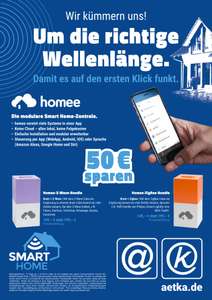 [aetka] modulare Smart Home Zentrale "homee" Z-Wave oder ZigBee Bundle (bundesweit)