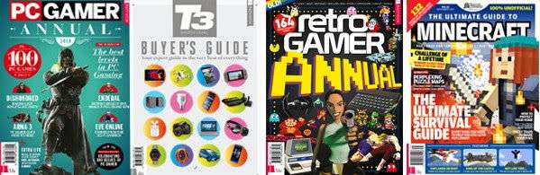 4 Ebooks kostenlos [Gamesradar] - Retro Gamer Annual Vol. 4 / Minecraft Vol. 17 / PC Gamer Annual 2018 / T3 Buyers Guide