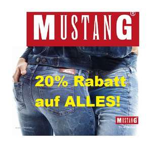 Jetzt im Mustang Online Shop: 20% Rabatt auf ALLES!