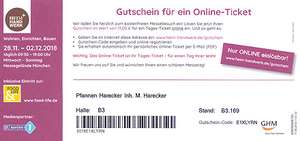3x Kostenfreie Eintrittskarten für die Heim + Handwerk in München