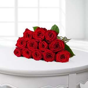 Günstige Rosen bei Lidl-Blumen z.B. 12 langstielige rote Rosen für 17,99 €