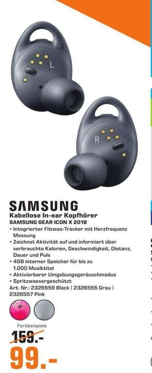 [Lokal Hannover] Samsung Gear IconX 2018 für 99€ Saturn