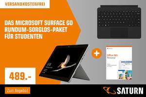 [STUDENT] Bundle: Microsoft Surface Go, inkl. Type Cover und Microsoft Office 365 Personal bei Saturn