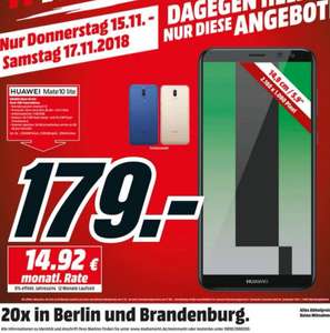 Huawei Mate 10 Lite 5,9 Zoll für 179€ [Lokal Media Markt Berlin]