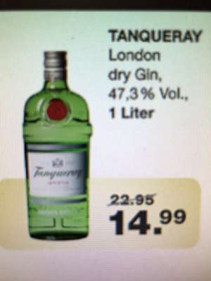 Tanqueray London Dry Gin 1,0L am 22.11.