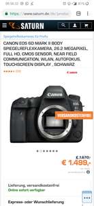 Canon EOS 6D mark II bei Saturn für 1499€