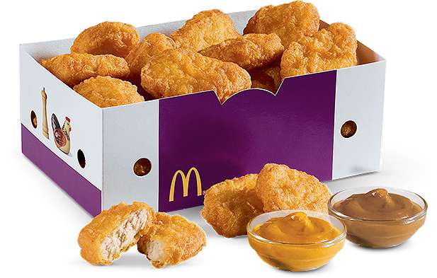 20er Chicken McNuggets (+ 3 Saucen) für 4,99€ [App Coupon McDonalds]