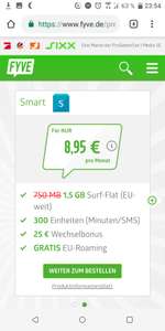 D-Netz!!!1.5GB Datenflat+300 SMS/Minuten + EU Roaming ohne Vertragsbindung