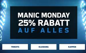 Manic Monday "Week(?)". NFL-Shop Europe 25% auf Alles.