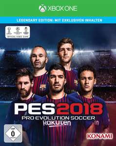 Pro Evolution Soccer 2018 Legendary Edition (Xbox One) für 13,85€ & Pro Evolution Soccer 2018 Premium Edition für 11,85€ (4U2Play)