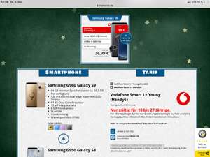 Samsung Galaxy S9 + Samsung Galaxy S8 + Samsung KFZ-Set USB-C im Vodafone Smart L+