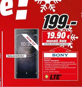 Sony Xperia XA2 Smartphone 5,2 Zoll Full HD für 199€ [Lokal Media Markt Zella-Mehlis]