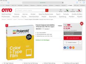 [Otto.de] Polaroid Originals One step 2 Color i-Type Film - 12,99 €