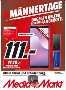 Huawei Y7 2018 Dual Sim 5,99 Zoll für 111€ [Lokal Media Markt Berlin]