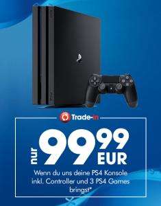 PlayStation 4 Pro 1TB für 99,99€ bei Abgabe einer PS4 + 2 Spiele @ Gamestop