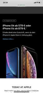 IPhone XR 579€ und iPhone XS für 879€ bei Inzahlungnahme eines iPhone 7 Plus 32gb