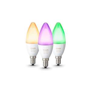[Amazon.de] Philips Hue White and Color Ambiance E14 LED Kerze Dreierpack
