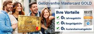 Advanzia Gebührenfrei Mastercard GOLD 30€ Startguthaben  nur bis 31.12