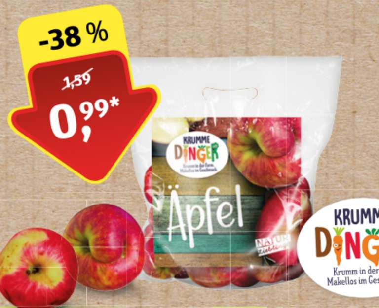 Äpfel "Krumme Dinger" 2kg [ALDI Süd]