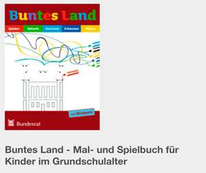 (Wieder verfügbar) Freebie: Buntes Land- Mal und Spielbuch/ Das Länder Stickerheft
