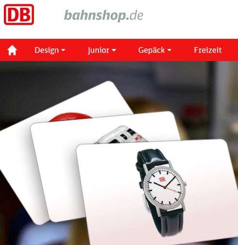 bahnshop.de - Deutsche Bahn Shop - 10% Gutschein