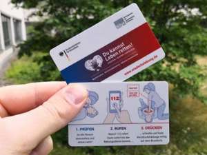 "Du kannst Leben retten!": Scheckkarte zu Wiederbelebungsmaßnahmen gratis bestellen