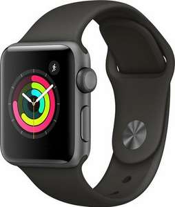 [Megapreis-Shop] Apple Watch Series 3 (GPS) Aluminium 38mm grau mit Sportarmband grau (MR352ZD/A) auch silber und Nike+