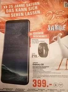 Samsung Galaxy S8 Schwarz + Gear Fit 2 Pro Large Black für 409€ incl Versand [Saturn Österreich ab 7.2]