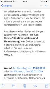 [LOKAL Berlin] ImmobilienScout24 Tester gesucht 40€ Entschädigung
