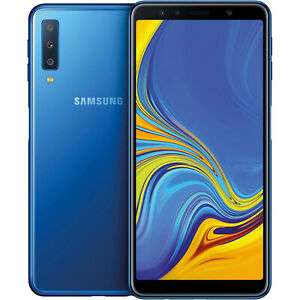 Samsung Galaxy A7 (2018))  64GB - Blau - Dual Sim - (Ohne Simlock) inkl. Versand