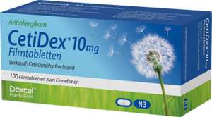 [Allergiker hier lang] CetiDex 10 mg Filmtabletten (Cetirizindihydrochlorid) hilft bei Heuschnupfen etc.