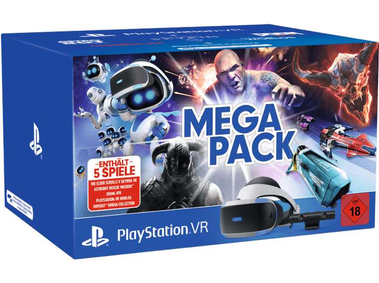 SONY PlayStation VR Megapack: PlayStation VR V2, Camera, 5 Spiele (VOUCHER) + 20€ Coupon | ohne Coupon für 259€ bei amazon