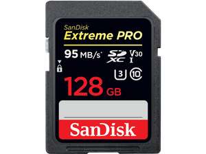 SANDISK Extreme PRO®, SDXC SDXC Speicherkarte, 128 GB, 95 MB/s
