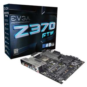 EVGA Z370 FTW ATX, Sockel 1151-v2 , Intel Z370, 4x DDR4 max. 64 GB , 3x PCIe (x16), 3x PCIe (x1) , 6x SATA3, GB-LAN , 1x USB-C