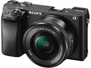 Sony Alpha 6300 Systemkamera mit Objektiv 16-50 mm (24.2 MP, f/3.5-5.6, Exmor CMOS, Sensorgröße 23,5 x 15,6 mm, Full HD, 4K-Video)