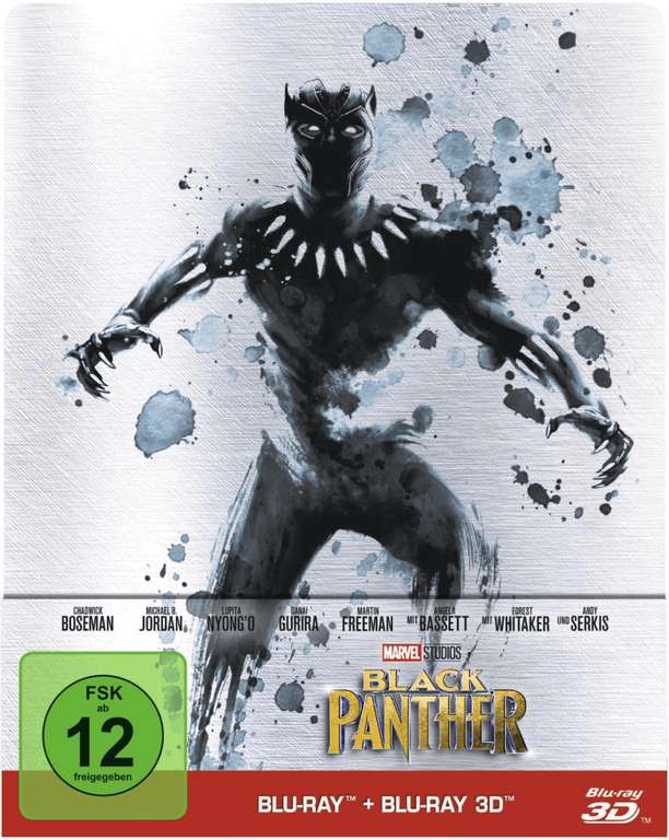 Black Panther 3D Limited Steelbook Edition (3D Blu-ray + Blu-ray) für 15,30€ (Müller)