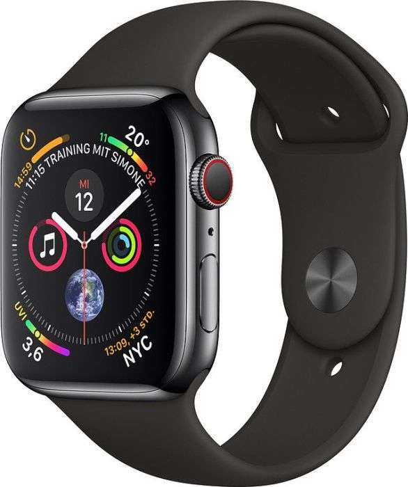 Apple Watch Series 4 (GPS + Cellular) 40 mm Edelstahl amazon.it