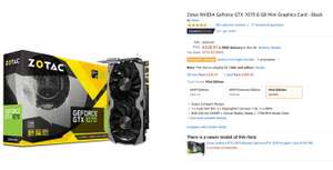 Zotac NVIDIA GeForce GTX 1070 8 GB Mini Graphics Card - Black in amazon.co.uk