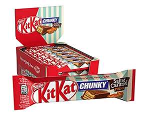 [Amazon Prime] Nestlé KitKat Chunky Salted Caramel 24er Pack (24x42g)