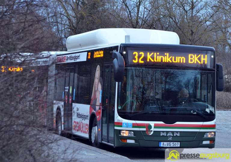 Augsburg: Sonntags Buslinie 32 (Uniklinik - Zoo) kostenlos
