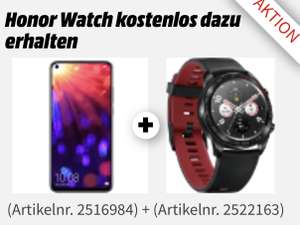 HONOR View 20 Smartphone 128GB Midnight Black o. Sapphire Blue + GRATIS Honor Watch Magic für zusammen 549€ bei Abholung [MediaMarkt/Saturn]