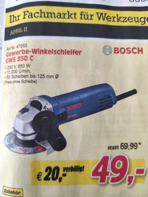 [AT] [ZGONC] Bosch Winkelschleifer GWS 850 C