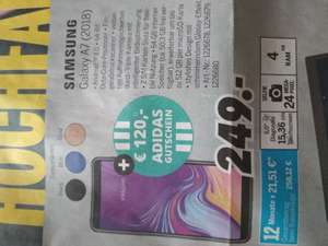 Samsung Galaxy A7 (2018) + 120 € Adidas-Gutschein, Medimax
