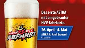 [LOKAL Hamburg] kostenlose HVV Fahrtkarte zum Astra Bier